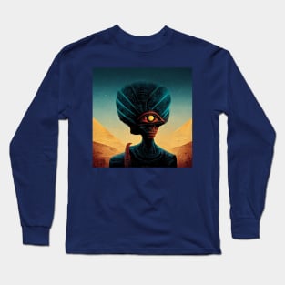 Alien in Ancient Egypt Long Sleeve T-Shirt